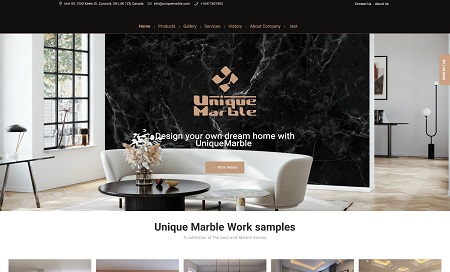 وب سایت uniquemarble 